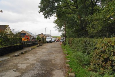 Foto A2 Schnittspur, Rishton Eine Privatstraße mit wesentlichem Zugang zu c2010
