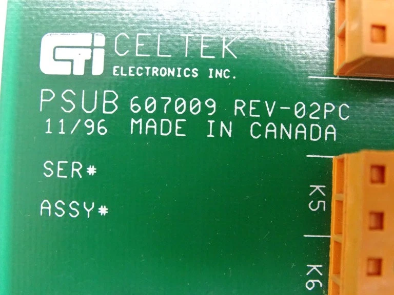 CELTEK 607009 CIRCUIT BOARD - Image 3 of 3