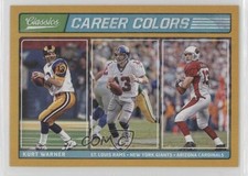 2017 Panini Classics Career Colors Gold Kurt Warner #CC-9 HOF m5e