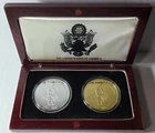 United States Civil War Memorial Commemorative Coin Set in Wood Box