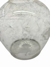 Vintage Clear Glass Lamp Globe Shade White Spaghetti Web Pattern 2” Fitter — photo 8