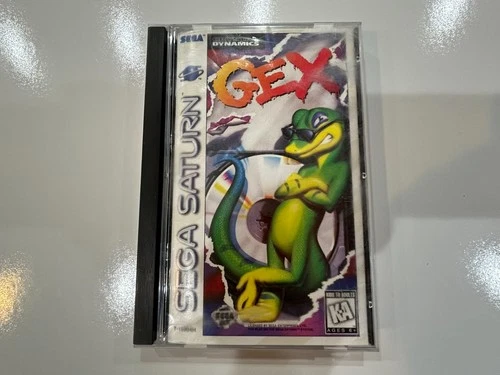 Gex (Sega Saturn, 1995) Authentic CIB Complete in Box with Manual Tested Nice!