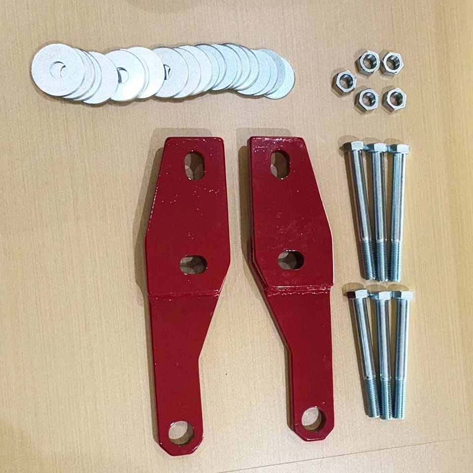 Fit for Toyota Tacoma 2024 2025 Rear Tow Hooks Recovery Points Hooks Red Color - Image 2 of 4