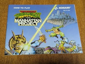 Teenage Mutant Ninja Turtles TMNT III 3 Manhattan Project Nintendo NES