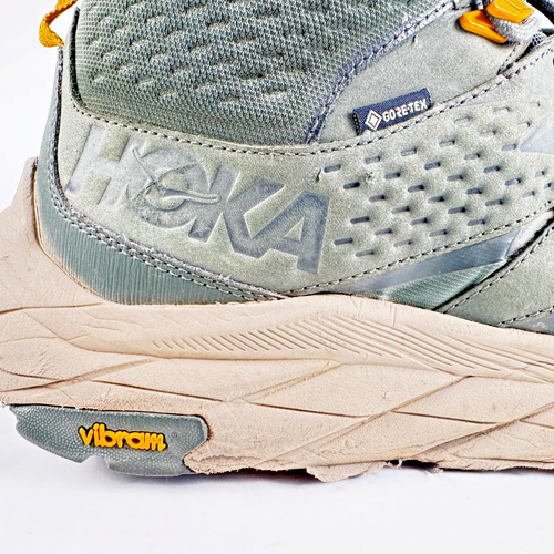 Hoka One One Schuhe Herren 13D Grün M Anacapa Mid GTX Vibram mit Ritschhilfe Einlegesohlen - Bild 12 von 23