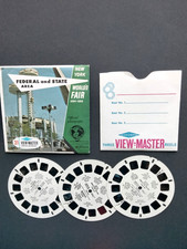 NEW YORK WORLD'S FAIR FEDERAL AND STATE AREA A 674 Viewmaster 3 reels PACKET SET