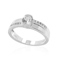 Schicker Kambodschanischer Zirkon Sterling Silber Ring