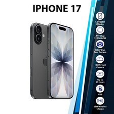 (New) Apple iPhone 17 5G iOS Mobile Phone (8GB+512GB/BLACK/Dual SIM/Unlocked)