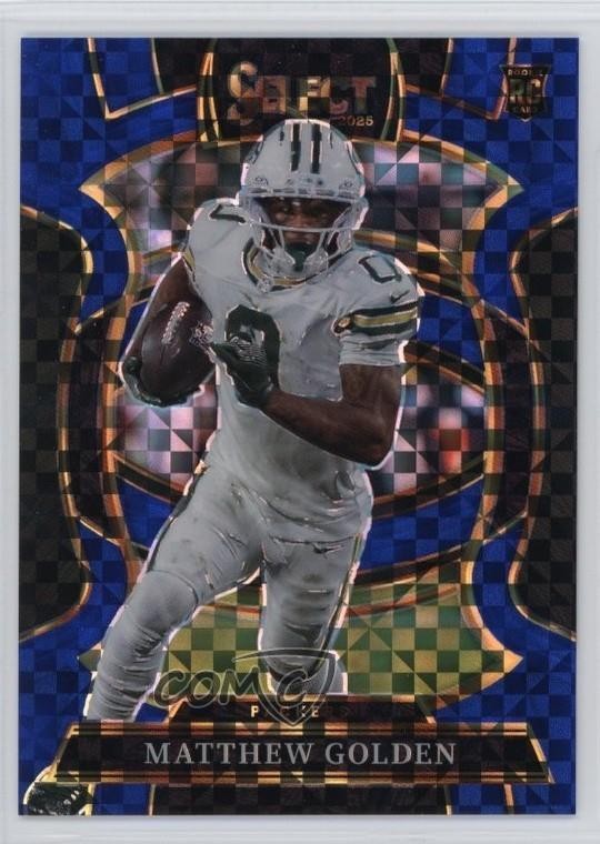 2025 Panini Select Concourse Blue Prizm 114/249 Matthew Golden #66 ku9
