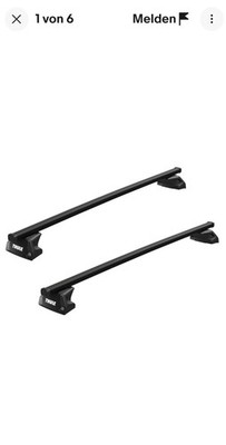 Thule Dachträger Evo Flush Rail SquareBar Evo schwarz für BMW 3-Series Tourin...