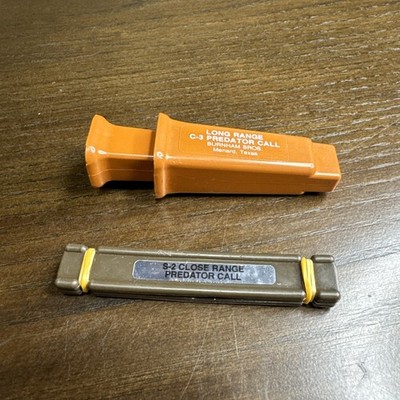 Vintage Burnham Bros Long Range C-3 Predator Call And S-2 Close Range 