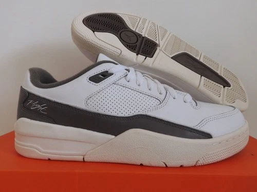 Nike Air Jordan Flight Court White-Pewter Grey-Sail Sz 9 [HF3255-121]