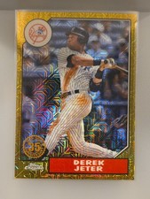 2022 Topps Series 2 - 1987 Gold Mojo Derek Jeter #T87C2-64