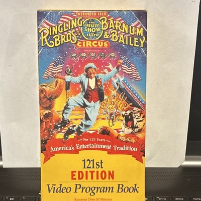 Ringling Bros Barnum & Bailey Circus 121st Edition Video Program Book VHS Tape