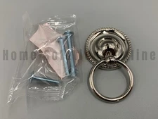 Rejuvenation Hans Drop Ring Pull Polished Nickel 1.5" #B295