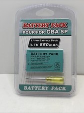 New Rechargeable Battery for Nintendo Game Boy Advance SP Screwdriver 850mAh