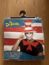 One Size Over 14 Years Dr. Seuss Cat in the Hat Red White Costume Hat New Spirit