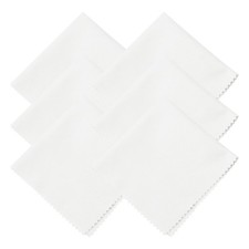 6Pcs, Microfiber Cleaning Cloth for Glasses 8"x8" Eyeglass Cloth Light White