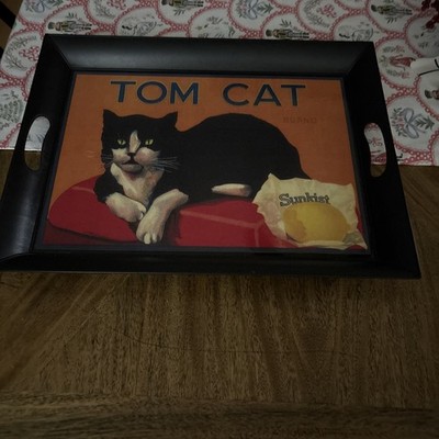 Vintage Tom Cat Sunkist Advertisement Serving Tray
