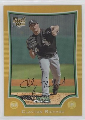 2009 Bowman Draft Chrome Gold Refractor /50 Clayton Richard #BDP48 0a3
