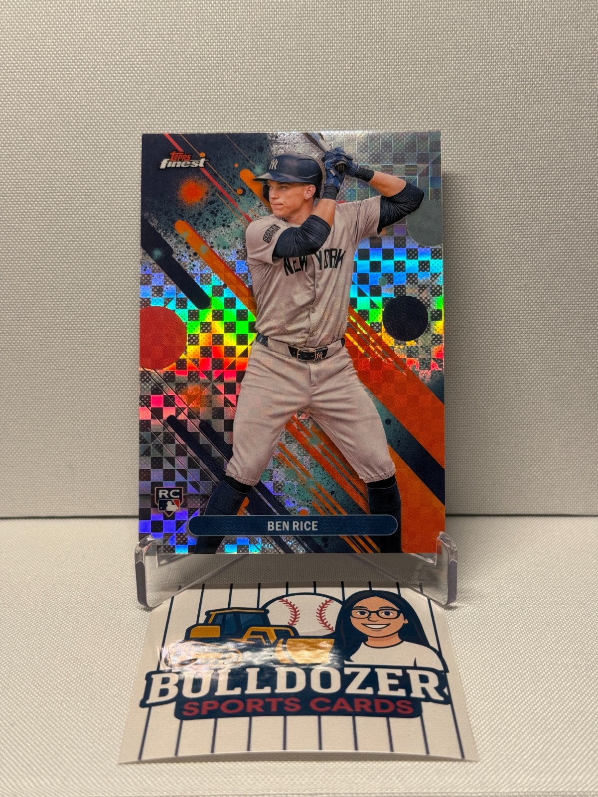 2025 Topps Finest NY Yankees Ben Rice Checkerboard RC #48