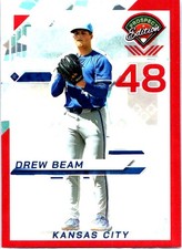 2025 Panini Prospect Edition #2 Drew Beam Holo Prospect Ticket - Red Ice