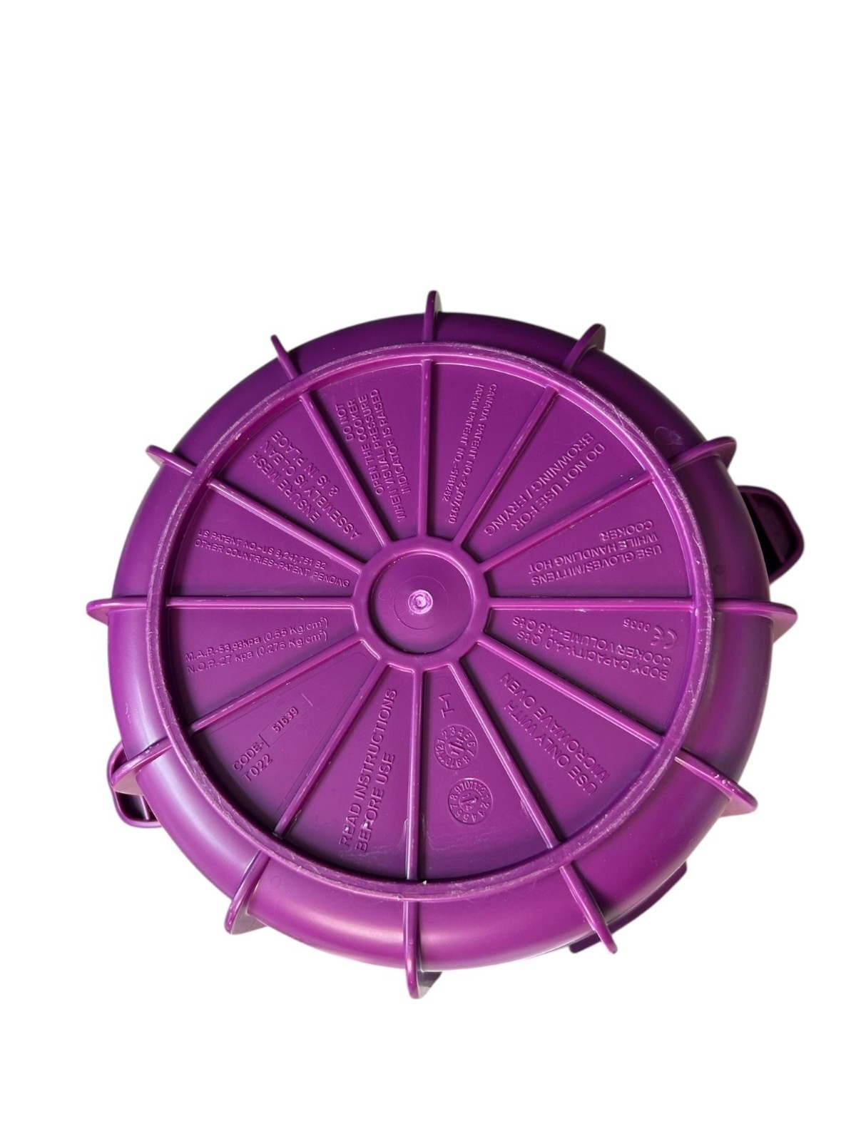 Cooks Essentials Prepology 4 Qt Microwave Pressure Cooker Purple
