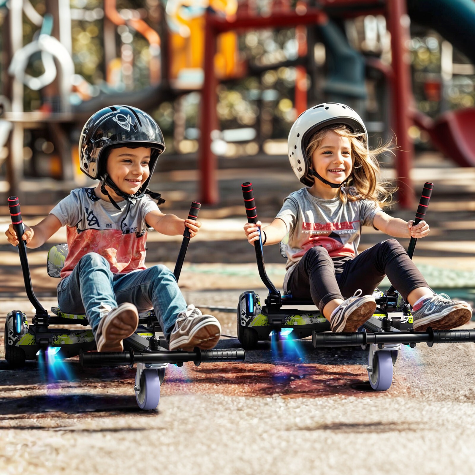 Complete Hoverboard Go Kart Package - New 6.5" UL Scooter & Hoverkart Frame