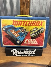 Vintage 1971 Matchbox Car Carry Case Lesney Superfast Series 24 Vinyl Blue