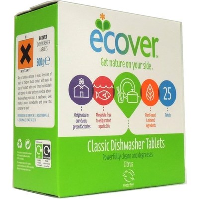 Ecover Classic Dishwasher Tablets 25 Pack Citrus Fragrance