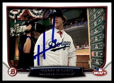 2014 Bowman Draft Night Baseball Grant Holmes Los Angeles Dodgers #DN-GH Signed