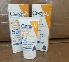 2x CerAve Hydrating Mineral Sunscreen Broad Spectrum SPF50 (Total 150ml) 38.47 per litre