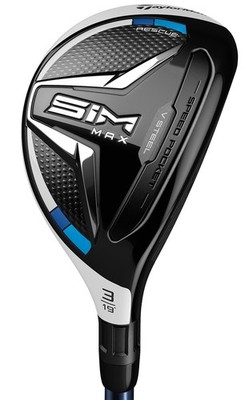 TaylorMade SIM MAX 22* 4H Hybrid Stiff Fuji Ventus Blue 7 Golf