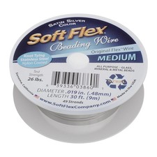 49 Strand Beading Wire - Medium 0.19 Diameter - 30 Feet Nylon Design Wire FREE S