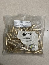 1/2" PEX Coupling Brass 1/2 inch crimp Coupler Fitting LEAD FREE - LOT OF 50