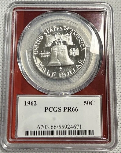 1962 Franklin Half Dollar PCGS PR66 Proof 90% Silver 50C