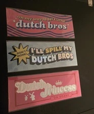 Dutch Bros Set Of 3 PRINCESS PASSENGER Magnets!