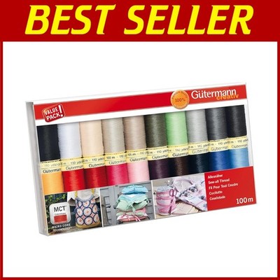 Sewing Essentials: 20 Spools Thread Set, Assorted Colors$