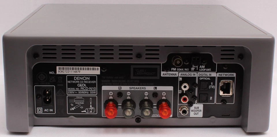 Denon CEOL N10 Bluetooth Mini Hi-Fi System with CD Player and HEOS Built-in (U) - Image 3 of 4