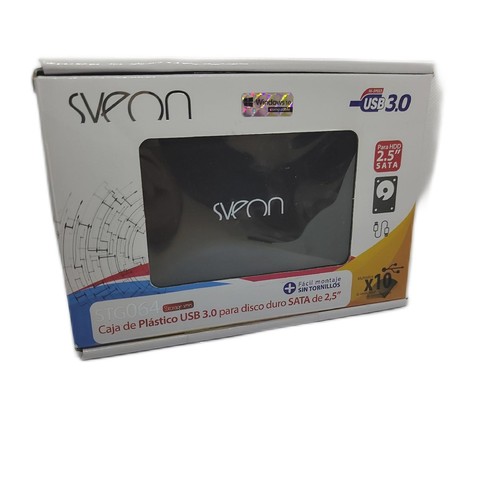 Sveon STG064_01 Externes Festplattengehäuse 2,5 Zoll SATA Festplatten USB 3.0 Sp