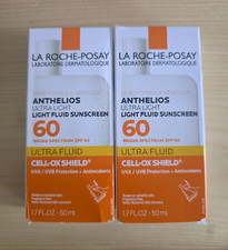 Lot of 2 La Roche-Posay Anthelios Ultra Light Fluid Sunscreen SPF 60 50ml