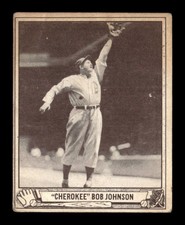 1940 Play Ball #25 Cherokee Bob Johnson VG Baseball Card