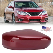 Right Side Mirror Cover Cap Red For Nissan Altima 2013-2018 W/O Signal Passenger