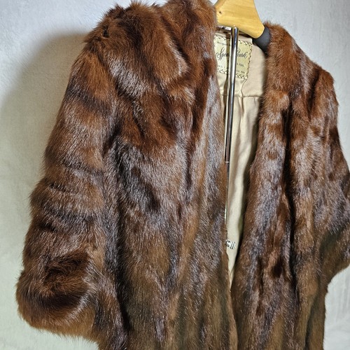 Vintage Mink Shawl Capelet By Spear & Picardi Fur Label Authority L712583 - Picture 4 of 20