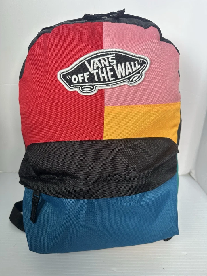 Mochila Vans Off The Wall Realm Color Block Patchwork Tamaño Mediano Foto 2 de 4