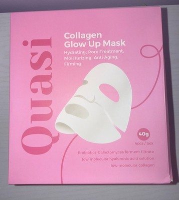 Quasi-Collagen Glow Up Mask | Hydrating & Firming Facial Mask - 4 pcs/box