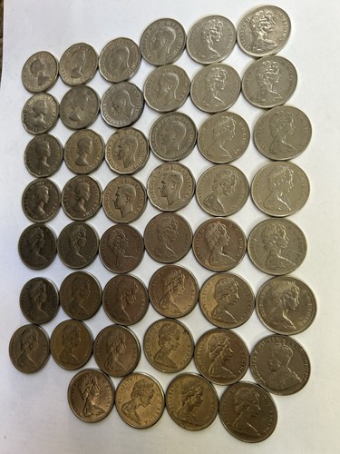 Lot Of 46 Canadian '5 Cents' 1931-1980 Nickel State Find Gems Coins Look | - Picture 8 of 17