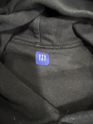 Yeezy YZY x Gap Men's Black XS Hoodie With Kangaroo Pocket and Signature Boxy