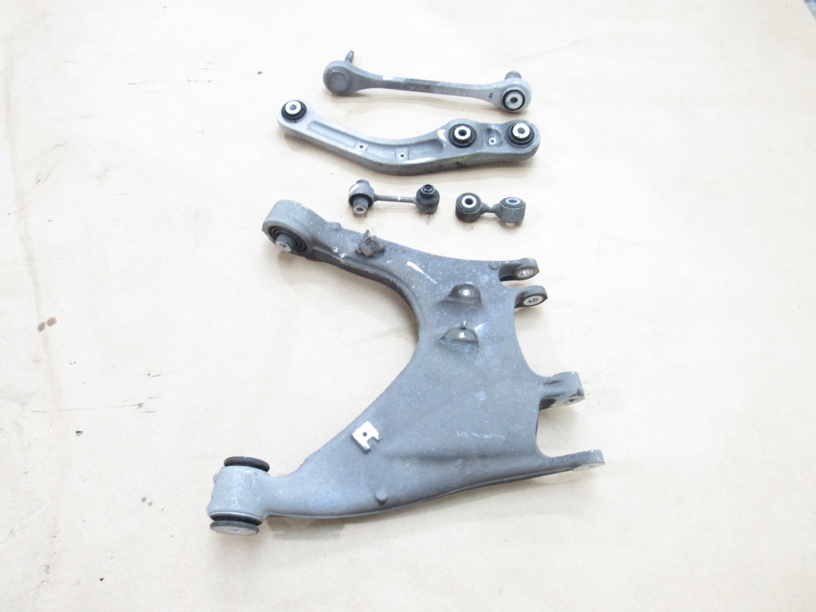 Bentley Continental GT 2012 6.0L AWD Rear Left Control Arm Set 5 PCS 11-18 ;#3