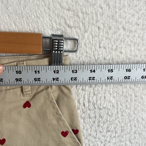 J Crew Girls' allover-heart chino pant Size 10 tan - Picture 4 of 5
